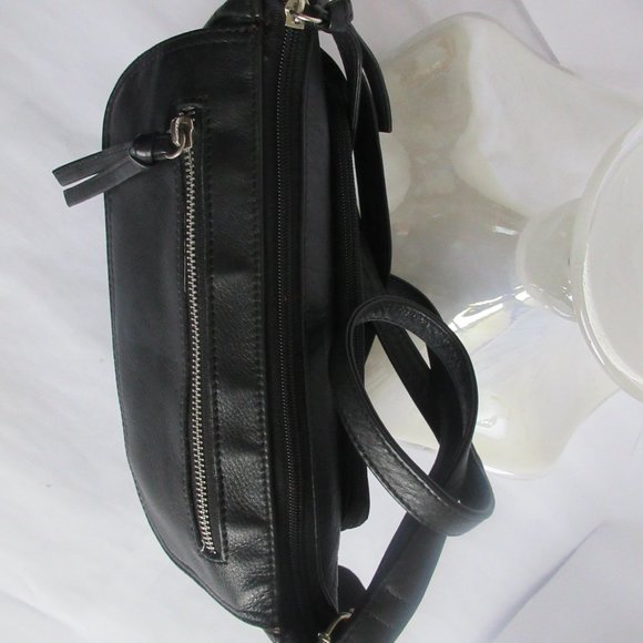 COPY - Great American Leather Work Black Shoulder Lining Bag Zipped - Picture 8 of 11